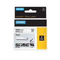 Feliratozógép szalag, vinil, 19 mm x 5,5 m, DYMO "Rhino", fehér-fekete Feliratozógép szalag, vinil, 19 mm x 5,5 m, DYMO "Rhino", fehér-fekete