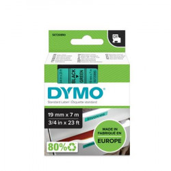 Feliratozógép szalag, 19 mm x 7 m, DYMO "D1", zöld-fekete Feliratozógép szalag, 19 mm x 7 m, DYMO "D1", zöld-fekete