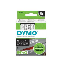 Feliratozógép szalag, 19 mm x 7 m, DYMO "D1", fehér-fekete Feliratozógép szalag, 19 mm x 7 m, DYMO "D1", fehér-fekete