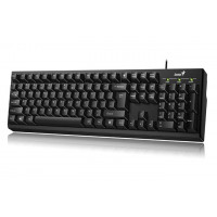 Billentyűzet, vezetékes, 12 funkciógomb, USB, GENIUS "Smart KB-100", fekete