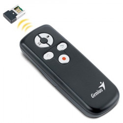 Prezentációs távirányító, lézermutatóval, vezeték nélküli, GENIUS "Media Pointer 100" Prezentációs távirányító, lézermutatóval, vezeték nélküli, GENIUS "Media Pointer 100"