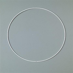 Fém karika, fehér, EFCO, 25 cm