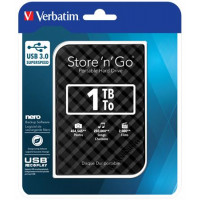 2,5" HDD (merevlemez), 1TB, USB 3.0, VERBATIM "Store n Go", fekete 2,5" HDD (merevlemez), 1TB, USB 3.0, VERBATIM "Store n Go", fekete