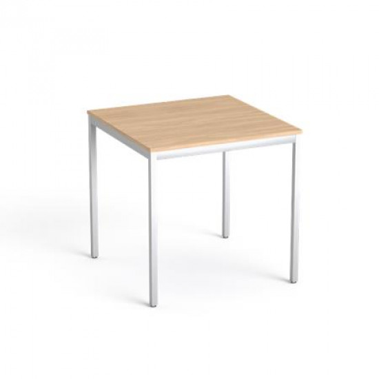 Általános asztal fémlábbal, 75x75 cm, MAYAH "Freedom SV-37",  tölgy