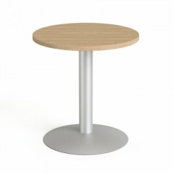 Tárgyalóasztal, kör, szürke fémlábbal, O 60 cm, MAYAH "Freedom SV-57", kőris Tárgyalóasztal, kör, szürke fémlábbal, O 60 cm, MAYAH "Freedom SV-57", kőris