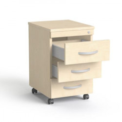 Görgős konténer, 3 fiókos,   MAYAH "Freedom SV-18", juhar Görgős konténer, 3 fiókos,   MAYAH "Freedom SV-18", juhar