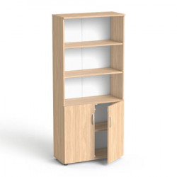 Szekrény, 5 rendező magas, kombinált, polcos, MAYAH "Freedom SV-04",  tölgy