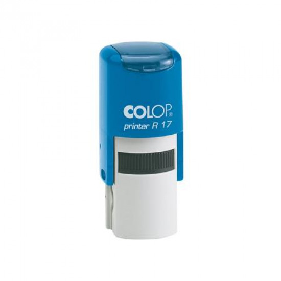 Bélyegző, kör, COLOP " Printer R 17", kék ház - kék párna Bélyegző, kör, COLOP " Printer R 17", kék ház - kék párna