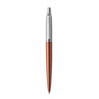 Golyóstoll, 0,7 mm, ezüst színű klip, Chelsea narancssárga tolltest, PARKER "Royal Jotter", kék Golyóstoll, 0,7 mm, ezüst színű klip, Chelsea narancssárga tolltest, PARKER "Royal Jotter", kék