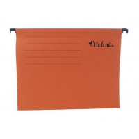 Függőmappa, karton, A4, VICTORIA, narancs