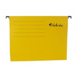 Függőmappa, karton, A4, VICTORIA, sárga
