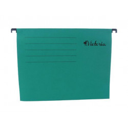 Függőmappa, karton, A4, VICTORIA, zöld