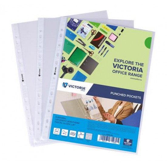 Genotherm, lefűzhető, A4, 40 mikron, narancsos felület, VICTORIA OFFICE