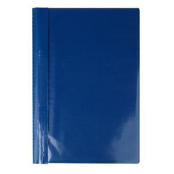 Gyorsfűző, kemény hátlappal, PVC, A4, VICTORIA, kék