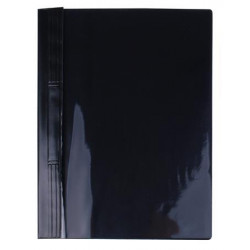 Gyorsfűző, kemény hátlappal, PVC, A4, VICTORIA, fekete