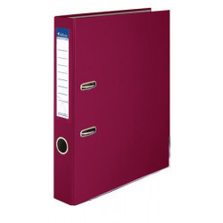 Iratrendező, 50 mm, A4, PP/karton, élvédő sínnel, VICTORIA, "Basic", bordó Iratrendező, 50 mm, A4, PP/karton, élvédő sínnel, VICTORIA, "Basic", bordó