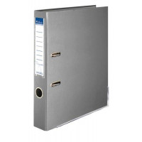Iratrendező, 50 mm, A4, PP/karton, élvédő sínnel, VICTORIA, "Basic", szürke Iratrendező, 50 mm, A4, PP/karton, élvédő sínnel, VICTORIA, "Basic", szürke