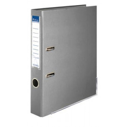 Iratrendező, 50 mm, A4, PP/karton, élvédő sínnel, VICTORIA, "Basic", szürke Iratrendező, 50 mm, A4, PP/karton, élvédő sínnel, VICTORIA, "Basic", szürke