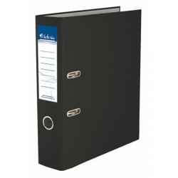 Iratrendező, 75 mm, A4, PP/karton, VICTORIA, "Basic", fekete Iratrendező, 75 mm, A4, PP/karton, VICTORIA, "Basic", fekete