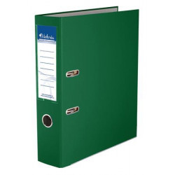 Iratrendező, 75 mm, A4, PP/karton, élvédő sínnel, VICTORIA, "Basic", zöld Iratrendező, 75 mm, A4, PP/karton, élvédő sínnel, VICTORIA, "Basic", zöld