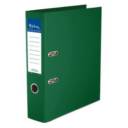 Iratrendező, 75 mm, A4, PP/PP, élvédő sínnel, VICTORIA, "Premium", zöld