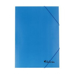 Gumis mappa, karton, A4, VICTORIA, kék Gumis mappa, karton, A4, VICTORIA, kék