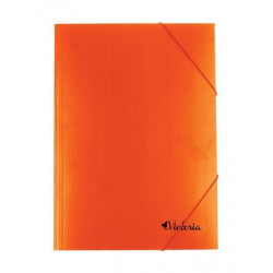Gumis mappa, karton, A4, VICTORIA, narancs Gumis mappa, karton, A4, VICTORIA, narancs