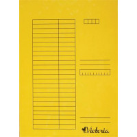 Gyorsfűző, karton, A4, VICTORIA, sárga