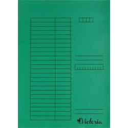 Gyorsfűző, karton, A4, VICTORIA, zöld