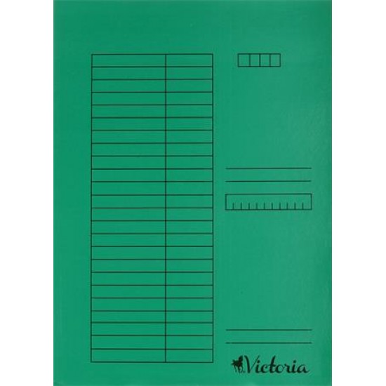 Gyorsfűző, karton, A4, VICTORIA, zöld