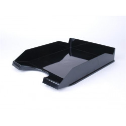 Irattálca, műanyag, VICTORIA, fekete Irattálca, műanyag, VICTORIA, fekete