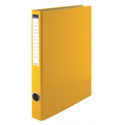 Gyűrűs könyv, 2 gyűrű, 35 mm, A4, PP/karton, VICTORIA, sárga