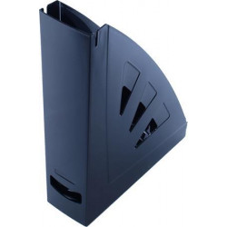 Iratpapucs, műanyag, 75 mm, VICTORIA, fekete