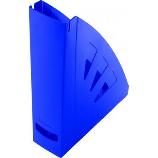 Iratpapucs, műanyag, 75 mm, VICTORIA, kék
