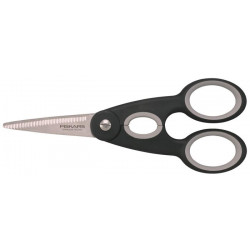 Olló, konyhai, 22 cm FISKARS "Functional ReNew", fekete