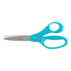 Olló, iskolai, 18 cm, FISKARS,  türkizkék