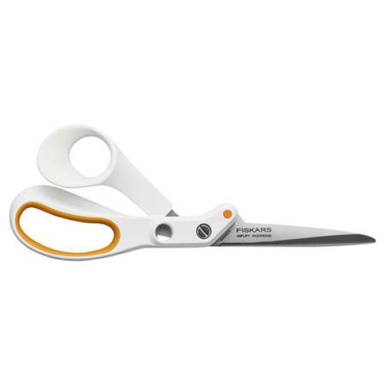 Varróolló, 21 cm, FISKARS "Amplify", fehér