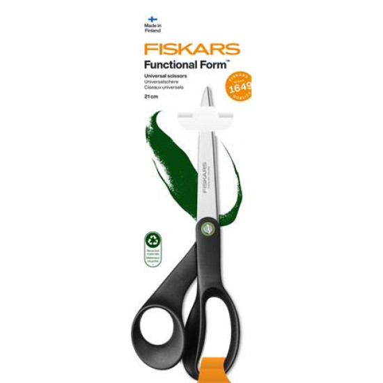 Olló, általános, 21 cm, FISKARS "Renew"