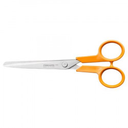 Olló, papírvágó, 17 cm, FISKARS "Classic" narancssárga