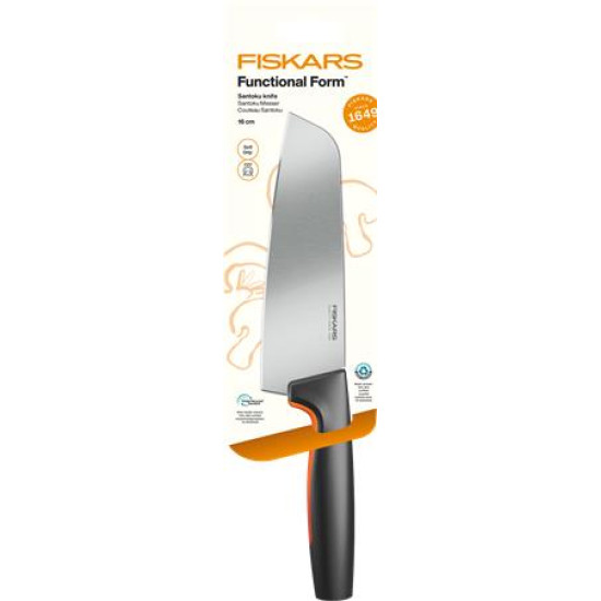 Kés, Santoku, 16 cm, FISKARS "Functional Form GRS"