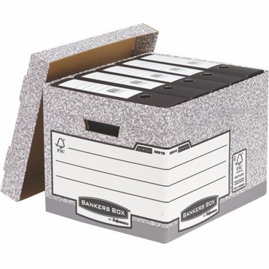 Archiválókonténer, karton, standard, "BANKERS BOX® SYSTEM by FELLOWES®"