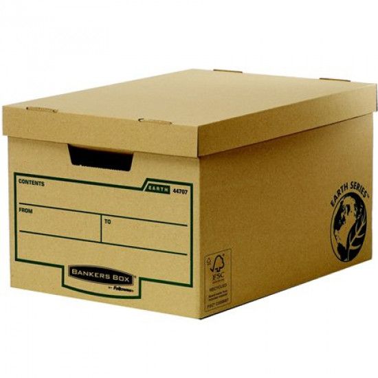 Archiválókonténer, karton, nagy, "BANKERS BOX® EARTH SERIES by FELLOWES®" Archiválókonténer, karton, nagy, "BANKERS BOX® EARTH SERIES by FELLOWES®"