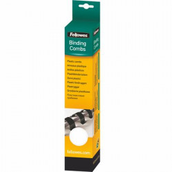 Spirál, műanyag, 10 mm, 41-55 lap, FELLOWES, 25 db, fehér Spirál, műanyag, 10 mm, 41-55 lap, FELLOWES, 25 db, fehér