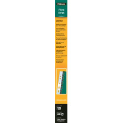 Előrelyukasztott lefűzőcsíkok műanyagspirállal bekötött dokumentumokhoz, A4, FELLOWES