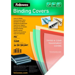 Előlap, A4, 180 mikron, FELLOWES, víztiszta Előlap, A4, 180 mikron, FELLOWES, víztiszta