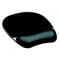 Egéralátét csuklótámasszal, géltöltésű, FELLOWES "Crystal™ Gel", fekete Egéralátét csuklótámasszal, géltöltésű, FELLOWES "Crystal™ Gel", fekete