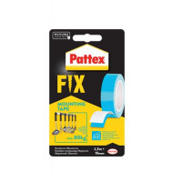Ragasztószalag, kétoldalas, 19 mm x 1,5 m, HENKEL "Pattex Fix 80 kg", kék Ragasztószalag, kétoldalas, 19 mm x 1,5 m, HENKEL "Pattex Fix 80 kg", kék