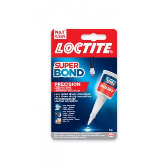 Pillanatragasztó, 5 g, HENKEL "Loctite Super Attak Precision"