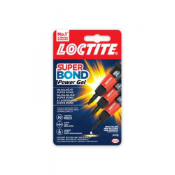 Pillanatragasztó gél, 3 x 1 g, HENKEL "Loctite Super Attak Mini Trio PowerFlex Gel"