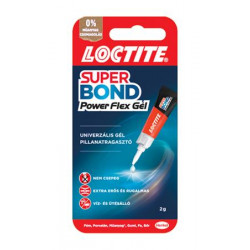 Pillanatragasztó gél, 2 g, HENKEL "Loctite Super Bond Power Flex Gél" Pillanatragasztó gél, 2 g, HENKEL "Loctite Super Bond Power Flex Gél"